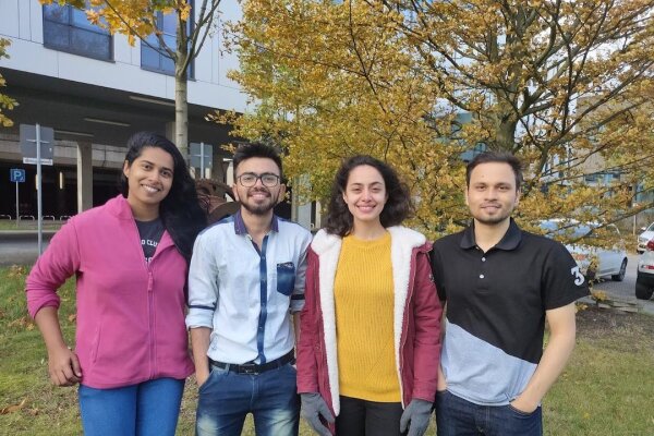 Aparna Gopinath, Keyur Joshi, Masoomeh Shahafve and Pitambar Kundu (fltr)